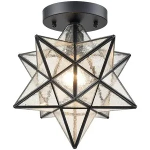 AXILAND Moravian Star Lámpara de techo empotrada con_1
