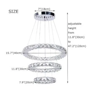 Moderna lámpara de cristal contemporánea lámpara LED_2