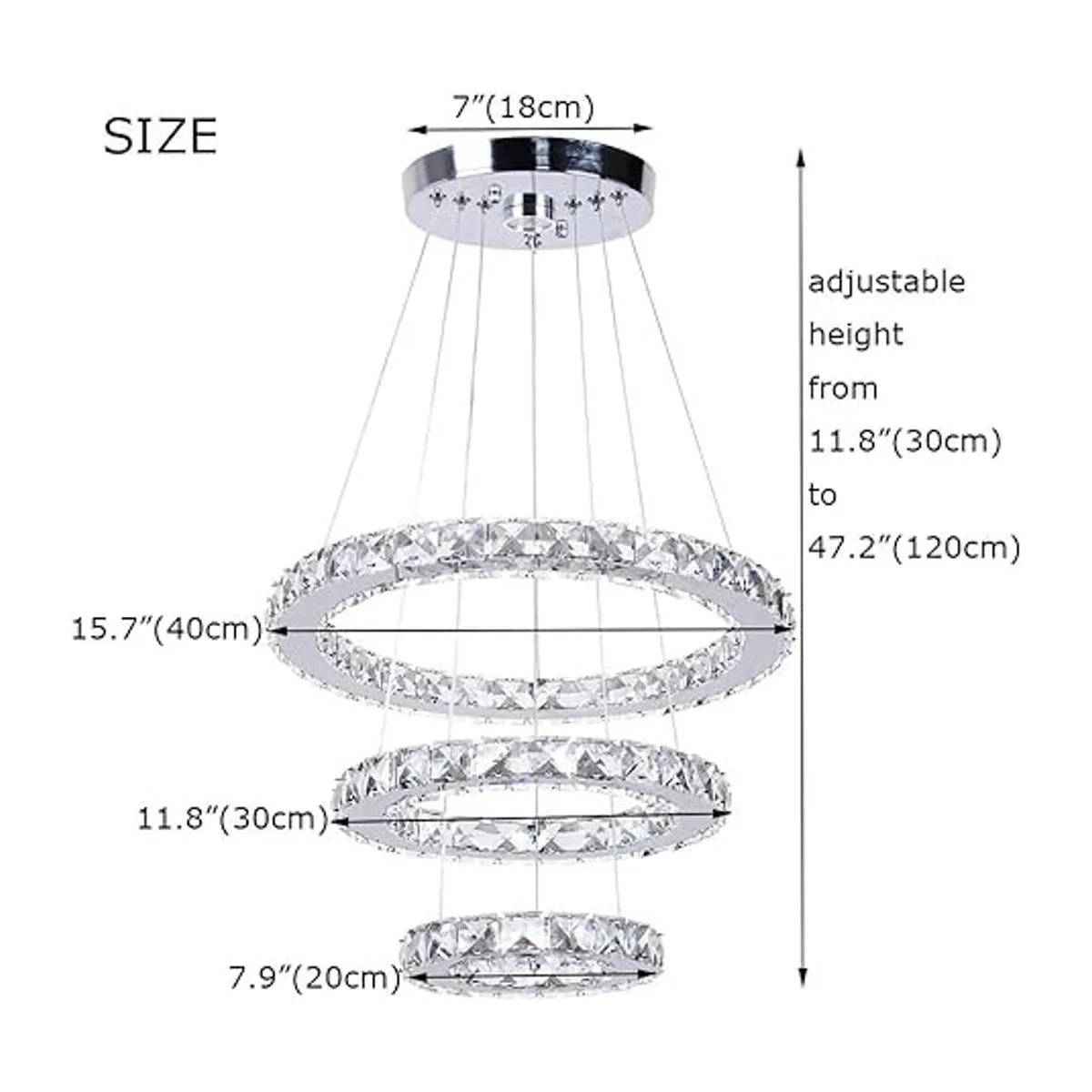 Moderna lámpara de cristal contemporánea lámpara LED_2