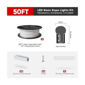 Shine 2835 Cuerda de luces LED neón decorativas 110 V_6