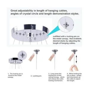 Moderna lámpara de cristal contemporánea lámpara LED_3
