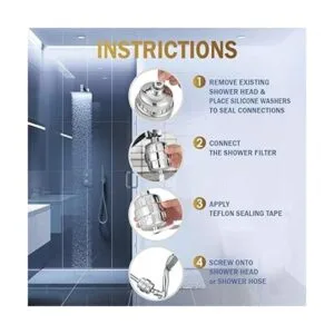 Bath Beyond Filtro de ducha de vitamina C de 15 etapas de_4