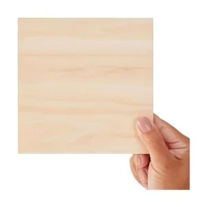 Paquete de 8 cuadrados de madera sin terminar de 6 x 6