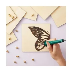 Paquete de 8 cuadrados de madera sin terminar de 6 x 6