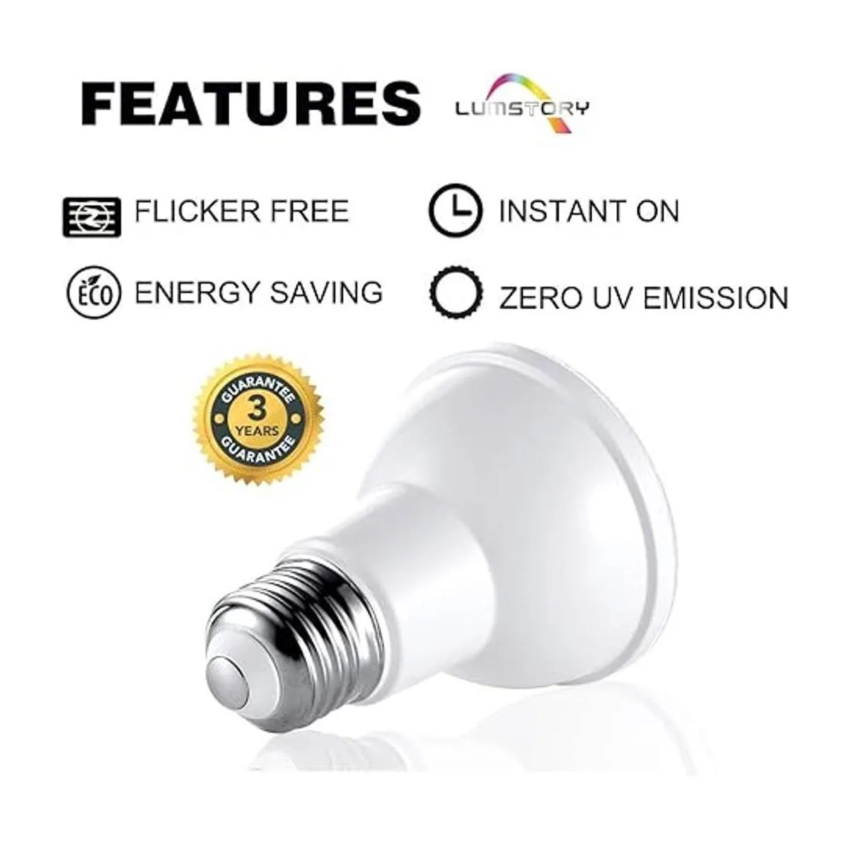 Par20 Bombillas LED 3000K Blanco Cálido Inundación_3