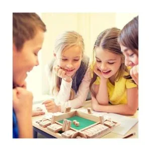 ROPODA Juego de mesa de dados Shut the Box cierra la