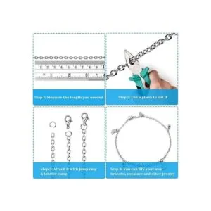 Anezus Cadenas para la fabricación de joyas cadena de