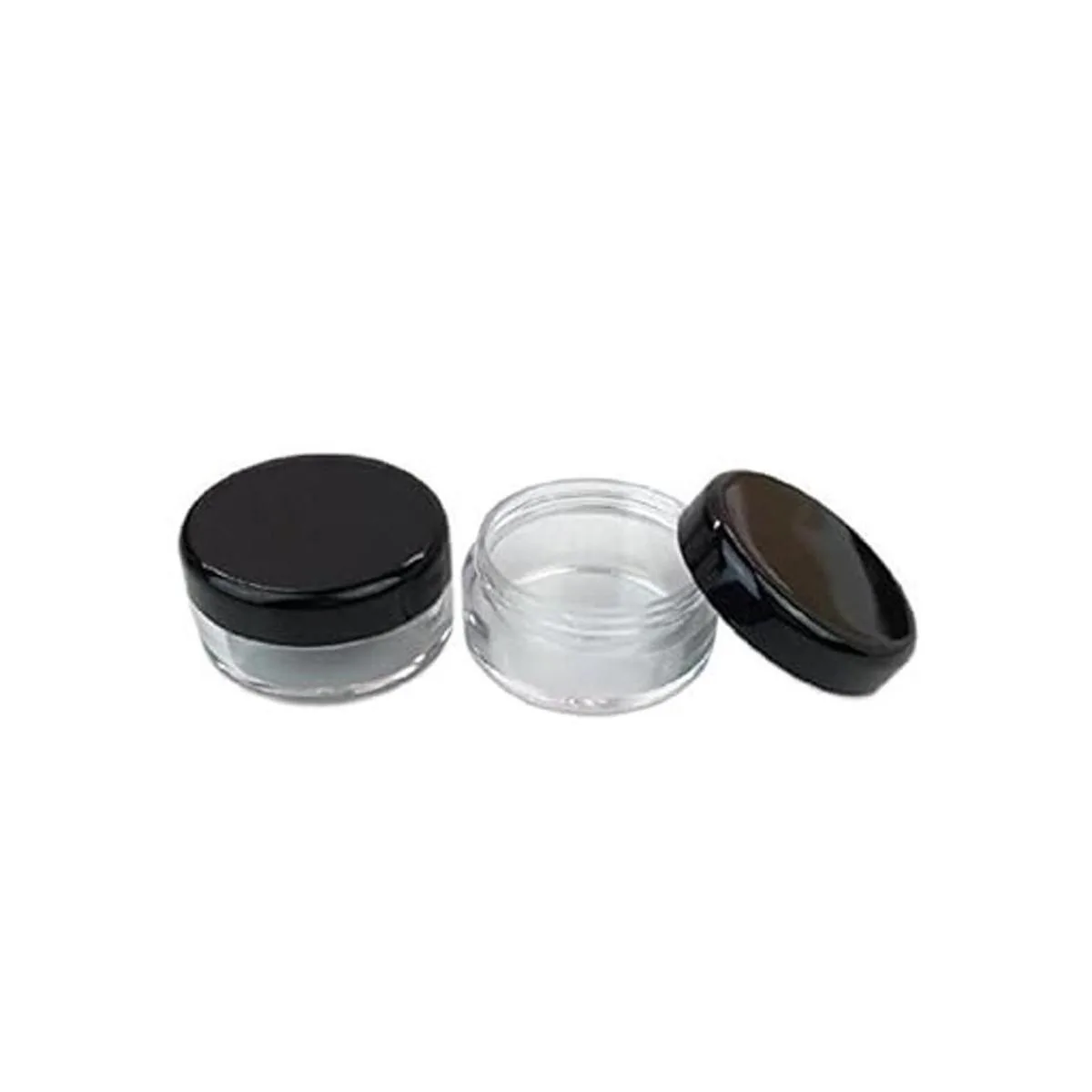 10 frascos de plástico transparente de 0.5 oz envases de_5