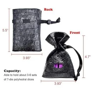 Haxtec Bolsa de almacenamiento para dados de piel_3