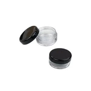 10 frascos de plástico transparente de 0.5 oz envases de_6