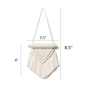 Mkono Macramé para colgar en la pared juego de 3 bonitos
