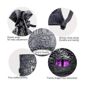 Haxtec Bolsa de almacenamiento para dados de piel_5