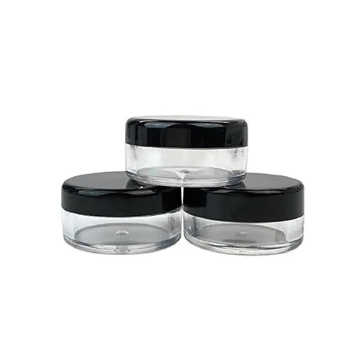 10 frascos de plástico transparente de 0.5 oz envases de_2