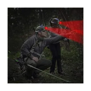 AuKvi Faro de luz roja faro LED rojo de 3 modos faro