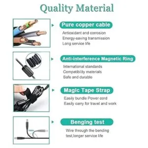 Gonine Adaptador de corriente alterna para monitor de 12