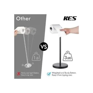 KES Soporte de papel higiénico para baño soporte moderno_3