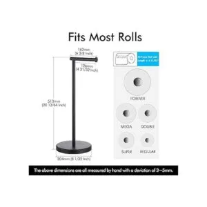 KES Soporte de papel higiénico para baño soporte moderno_5