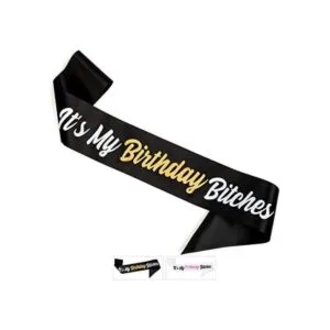 CORRURE Banda de cumpleaños Its My Birthday Bitches con_1