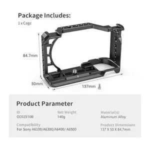 SMALLRIG Cámara A6400 A6100 Jaula para cámara Sony A6400_2
