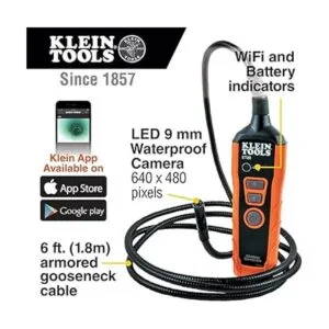Klein Tools Cámara de inspección de boroscopio WiFi ET20_2