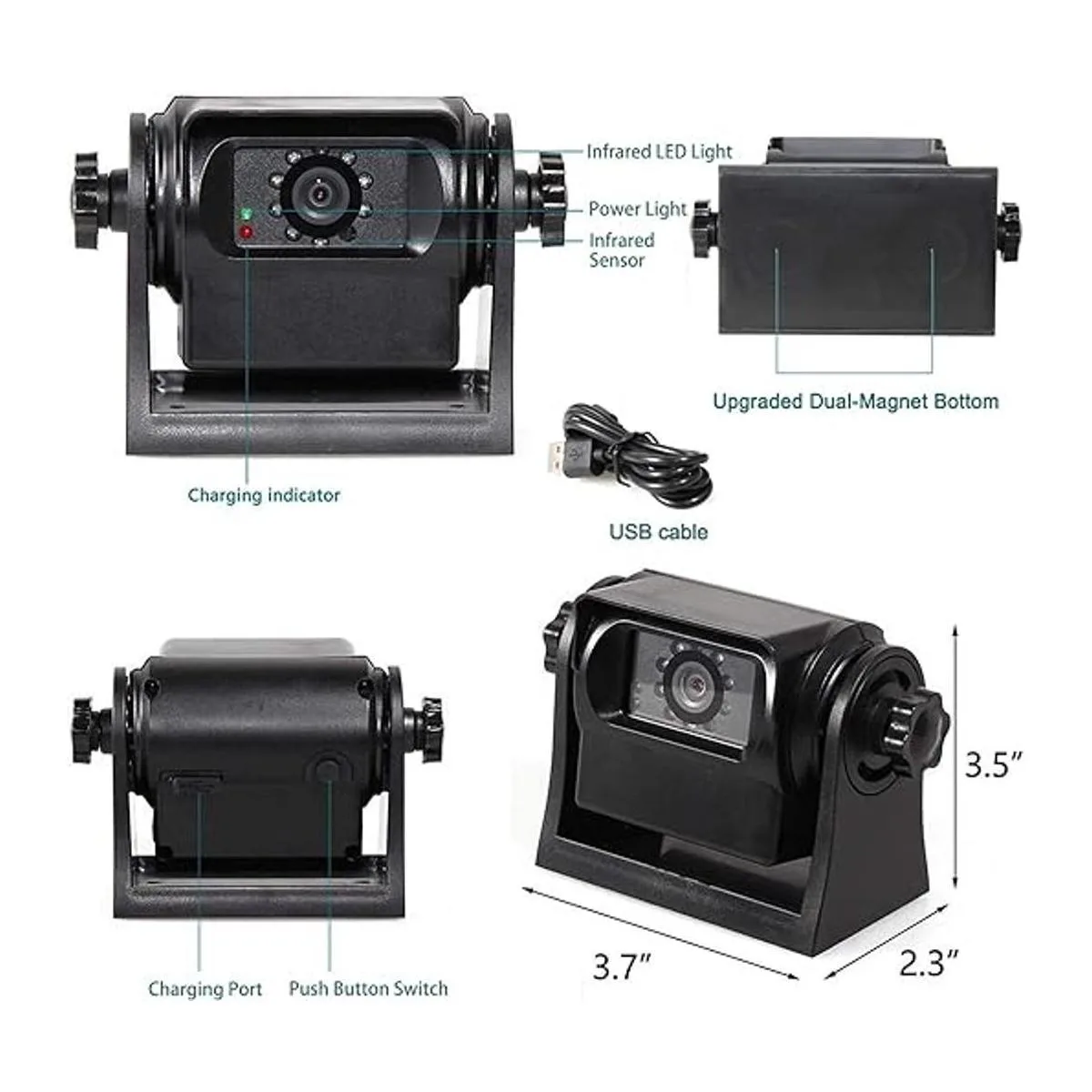 EWAY Enganche magnético WiFi cámara de visión_5
