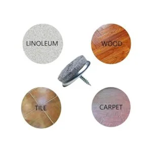 Almohadillas de muebles con tornillos para patas de silla