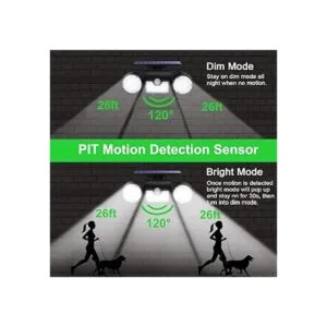 Ollivage Luces solares para exteriores luces de seguridad_3
