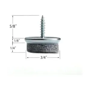 Almohadillas de muebles con tornillos para patas de silla