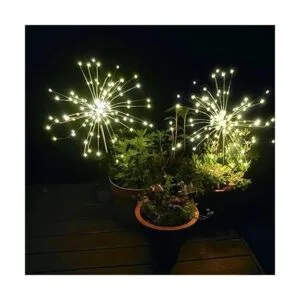 Luces solares de jardín luces solares con forma de fuegos_2