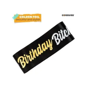 CORRURE Banda de cumpleaños Its My Birthday Bitches con_6