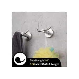 GERZ Gancho doble para toalla de baño acero inoxidable_2