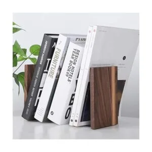 Muso Sujetalibros de madera para artista estantes_5