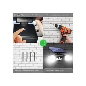 Ollivage Luces solares para exteriores luces de seguridad_5