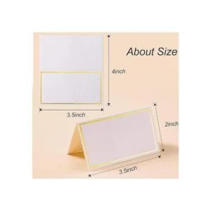 Toncoo 100 tarjetas de mesa de alta calidad tarjetas de