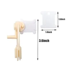 230 bobinas de hilo de plástico de colores con enrollador