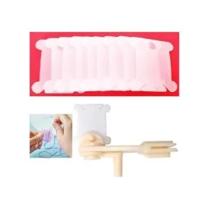 230 bobinas de hilo de plástico de colores con enrollador