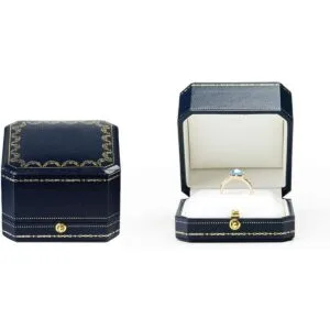 Oirlv Caja de anillo de compromiso Noble Caja de regalo de_1