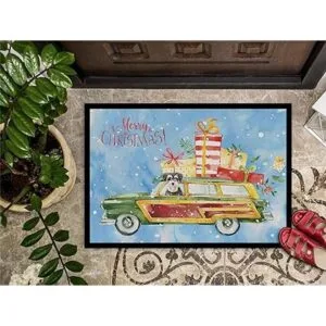 Carolines Treasures CK2415MAT Feliz Navidad Schnauzer