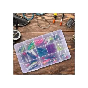 SGHUO Caja de almacenamiento de 15 rejillas para cinta_5
