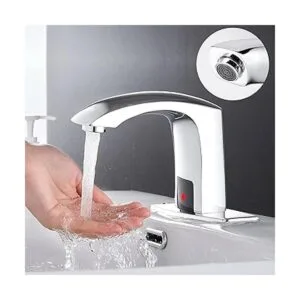 HHOOMMEE Grifo automático sin contacto para baño con_3