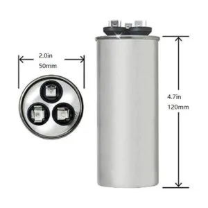 BlueCatELE 455 uF MFD CBB65 condensador acondicionador de_2