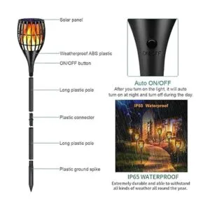 Ollivage Luz solar para exteriores 43 pulgadas luz solar_2