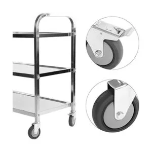 Nisorpa Carrito utilitario de acero inoxidable de 3_6