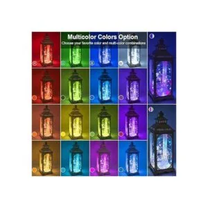 16 luces de hadas multicolor cambiantes alimentadas por