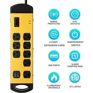 Oviitech 8 tomas de corriente protector de sobretensiones_2