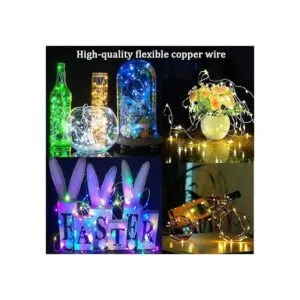 16 luces de hadas multicolor cambiantes alimentadas por