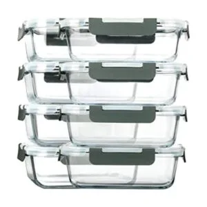Recipiente de cristal para comida de MCIRCO 8 unidades_1