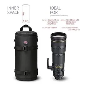 Bolsa para lente para lente de cámara DSLR compatible con_2