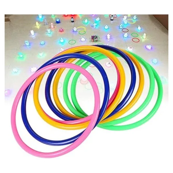 OBTANIM Juego de 12 anillos de plástico para niños y al_2