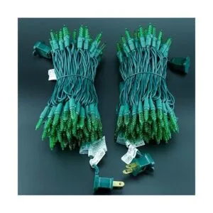 Luces LED de Navidad facetadas verdes de 200 unidades 2_3